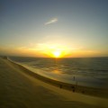 Coucher de soleil sur la dune de Jeri