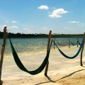 Les hamacs sur l’eau du Lagoa Paraiso