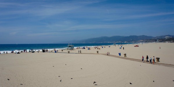Pas mal la plage de Santa Monica !
