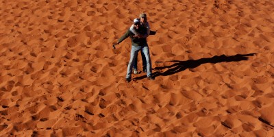 Dune de sable rouge